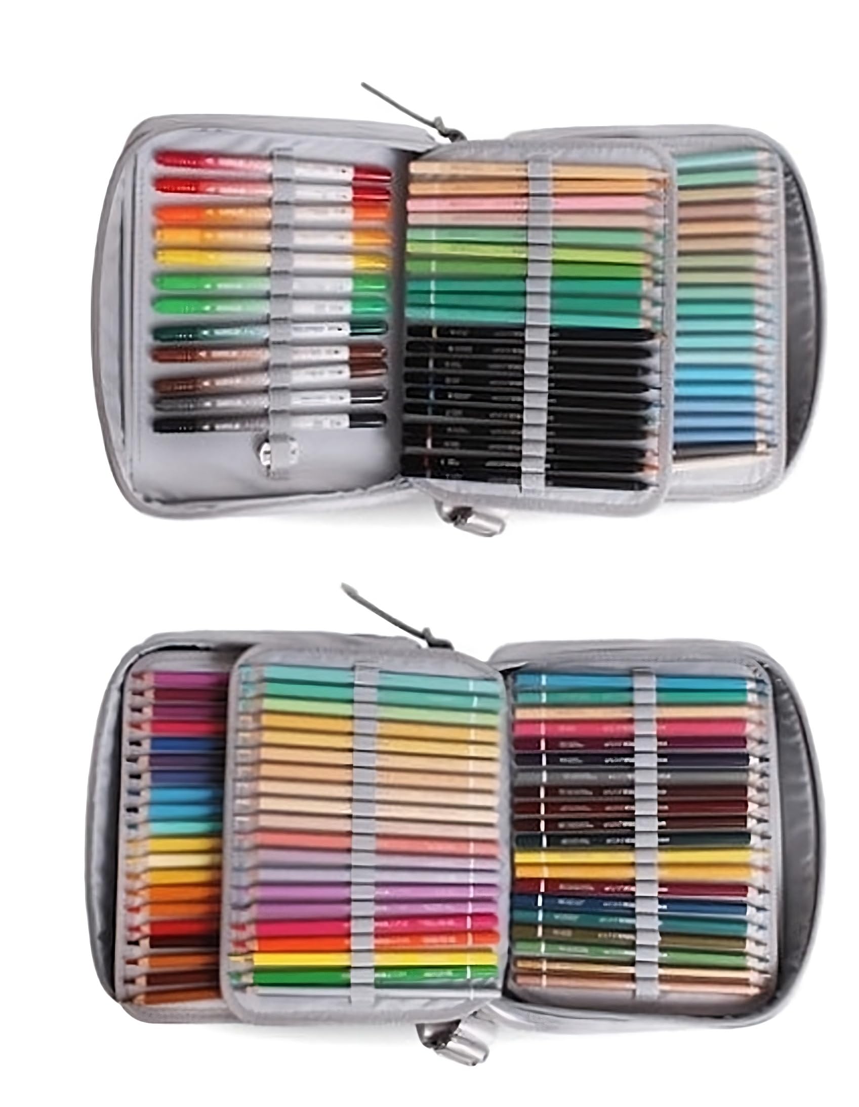 Borsa Valigetta Tracolla Art Box Premium Grigio Glitter con Pastelli in Legno MINA 4.2-144 colori con 2 colori Limited Edition by Pool Over con omaggio penna pailettes 6 penne in 1