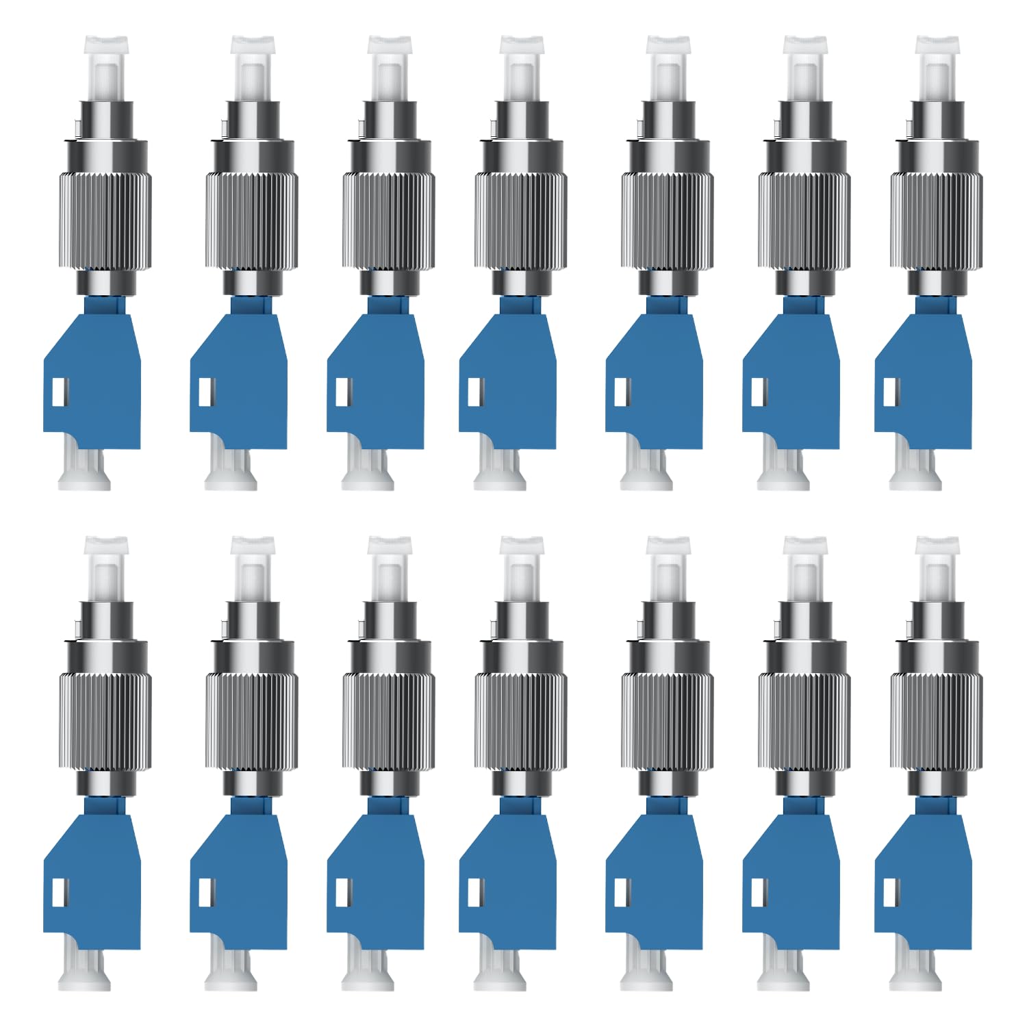 14PCS Visual Fault Locator Adapter - FC Male to LC Female Connector - Single Mode 9/125um for VFL and Optical Power Meter - Hybrid Fiber Optic Converter
