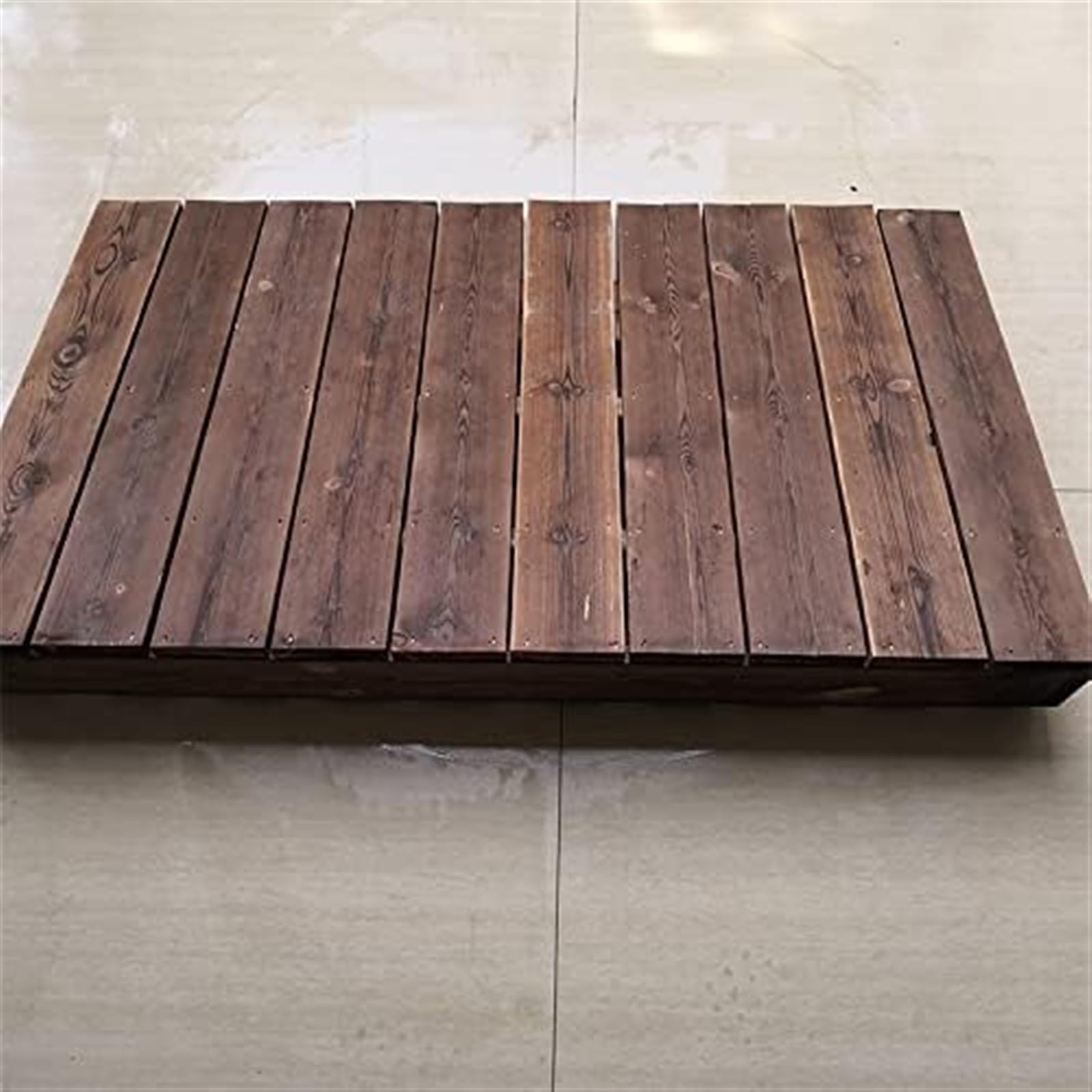 Rampa de madera resistente de la rampa del umbral de madera Rampas de madera antideslizante para pasos de la puerta Accesorio portátil de la silla de ruedas interior Uso al aire libre 35x28x7 pulgadas