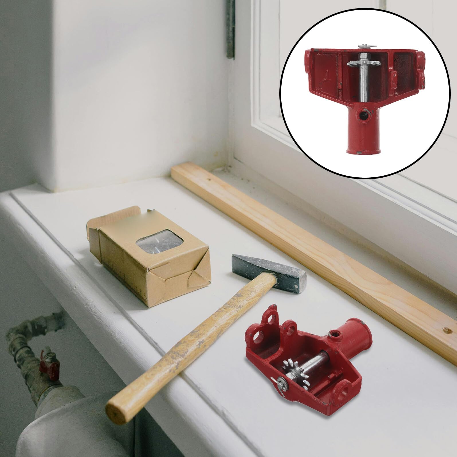 Accessori per Martinetto Idraulico 3 Ton in Metallo Rosso | Cric Orizzontale, Ambienti Officina Auto, Ricambio per Meccanici e Appassionati DIY