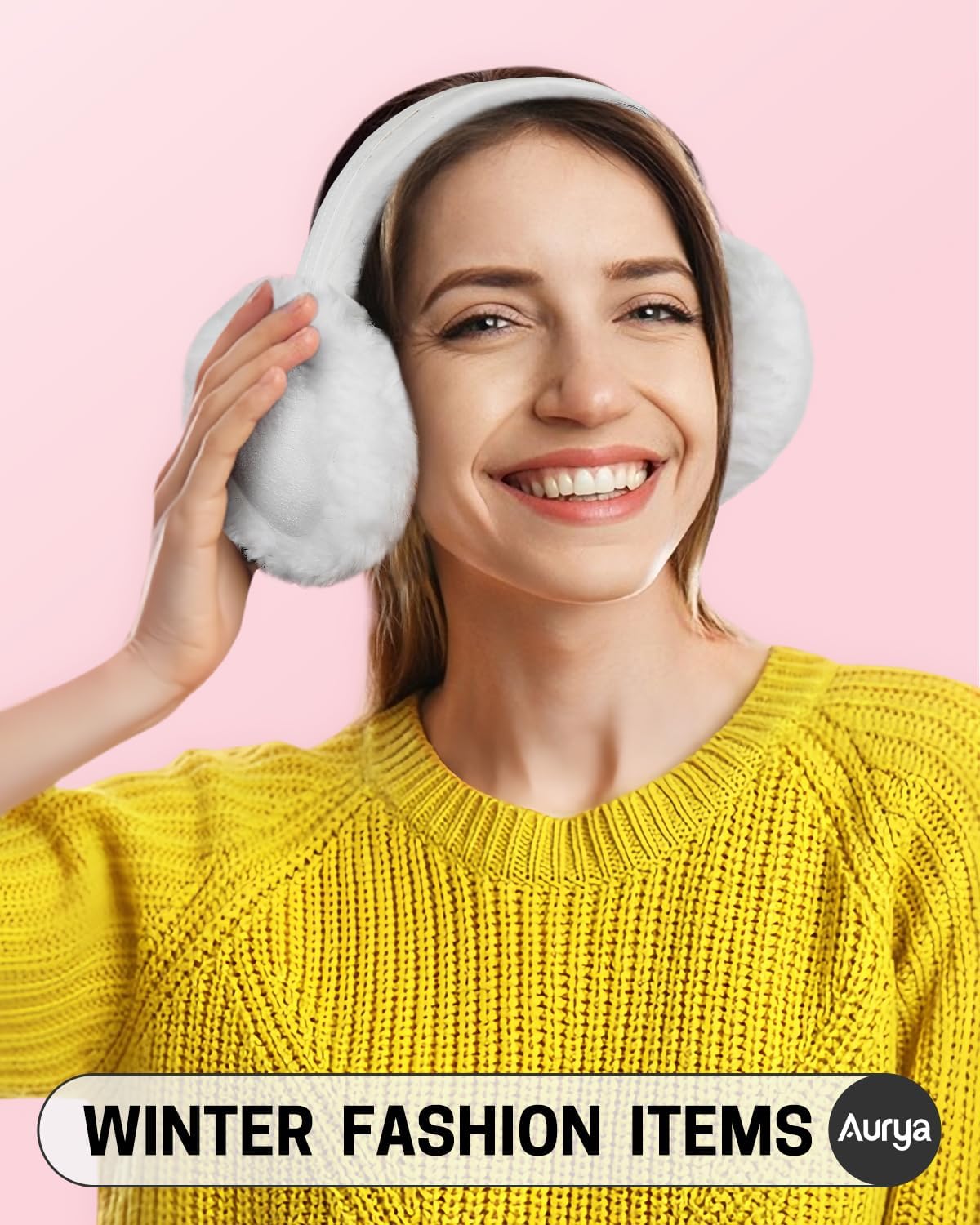 Aurya Ear Muffs - Classic Unisex Ear Warmer Winter Outdoor Earmuffs for Women - Image 2