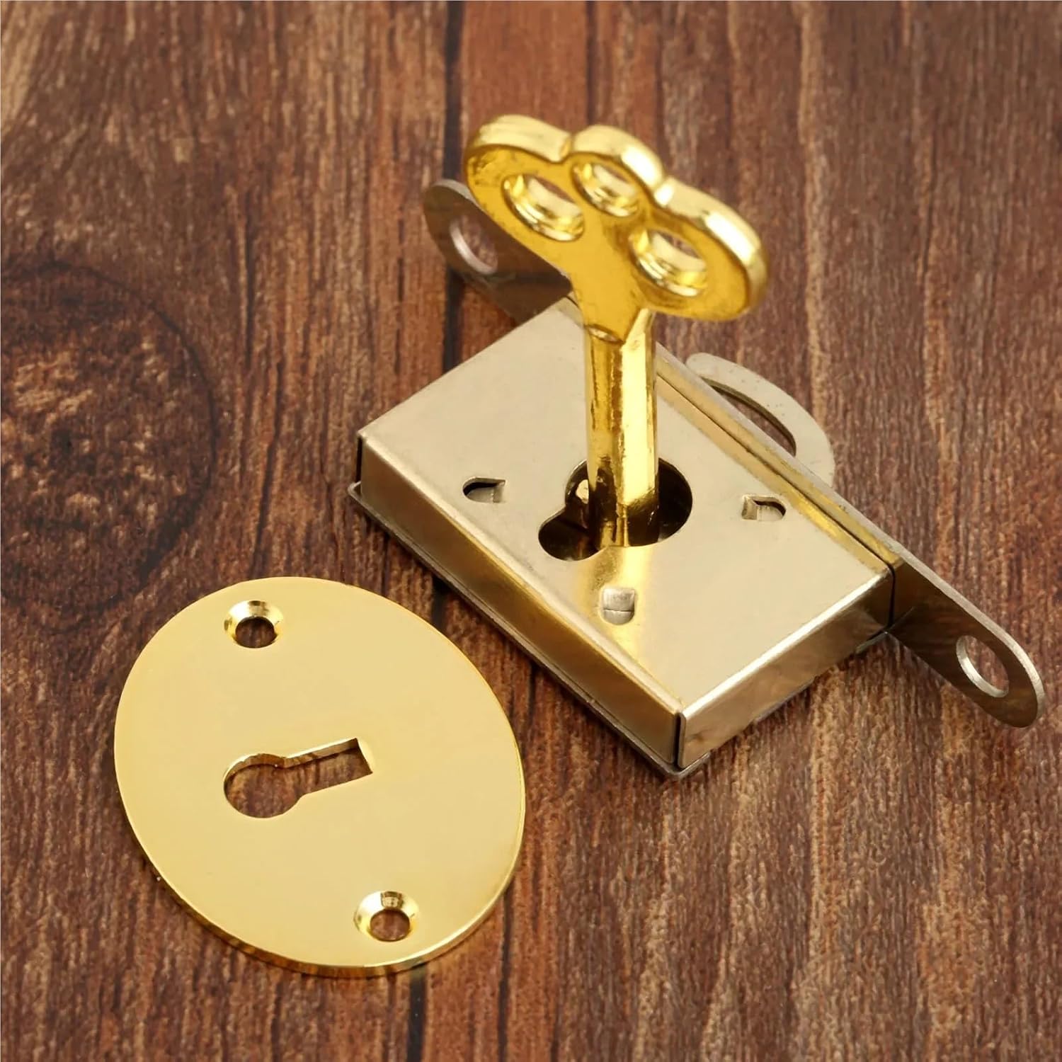 Drawer Wardrobe Door Zinc Alloy Antique Furniture Counter Locks with Key 1Set
