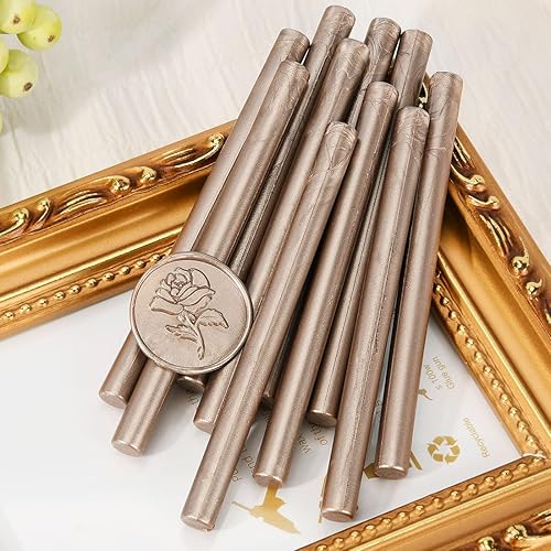 Miniatura 9 de 20 unidades de cera de sellado estándar para pistola de pegamento, palitos de cera de sellado, ideales para invitaciones de boda, cartas, sobres,