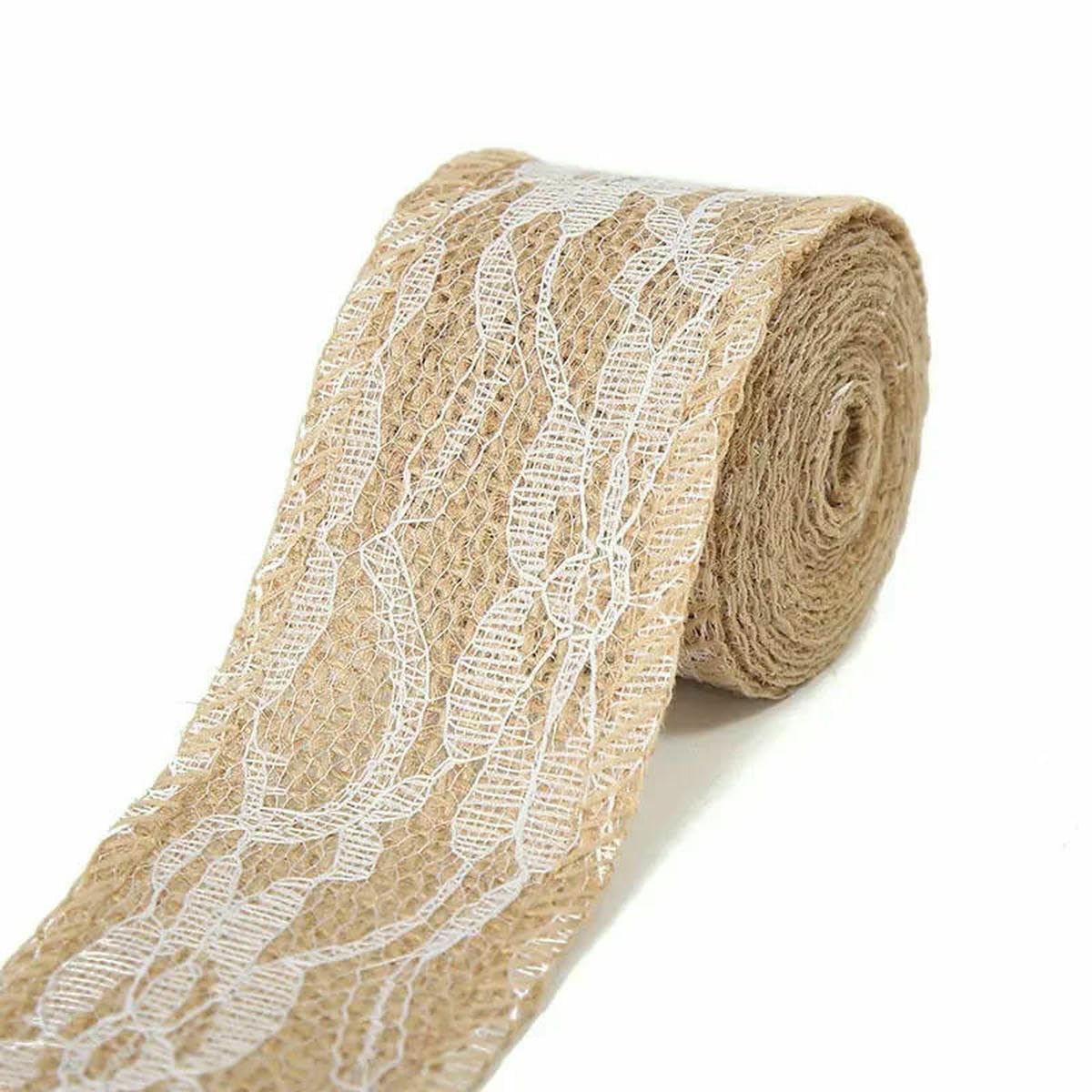 Jute Burlap Ribbon, Jute Burlap Ribbons Multicolor 5cm x 1 meter