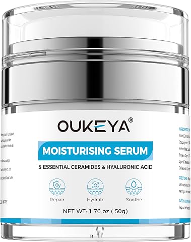 OUKEYA Creme facial com ceramidas, ácido hialurónico e pantenol