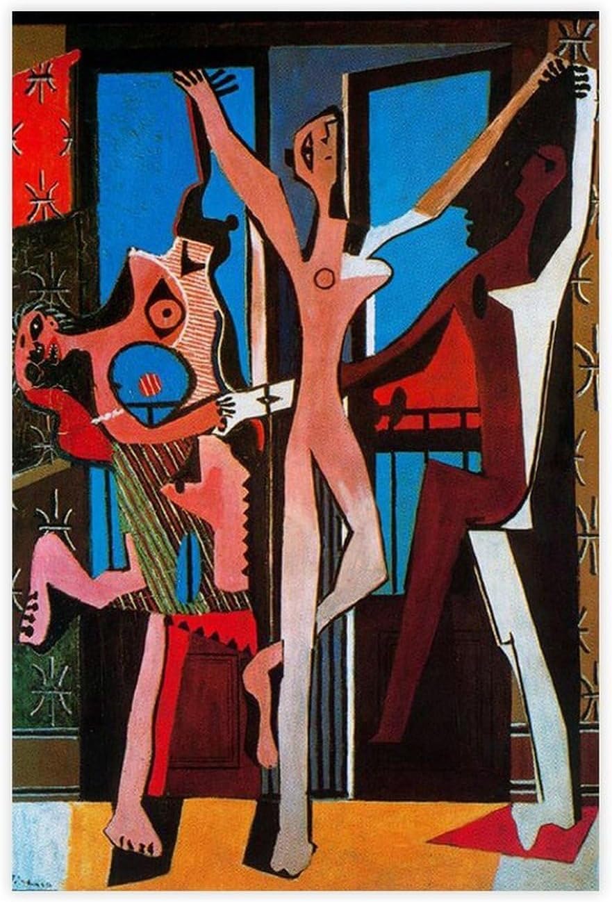Waeta Rnvzx The Dance 1925 by Pablo Picasso Poster Abstract Wall Art Pablo Picasso Prints Modern Canvas Painting For Living Room Decor Picture 40x60cm No Frame