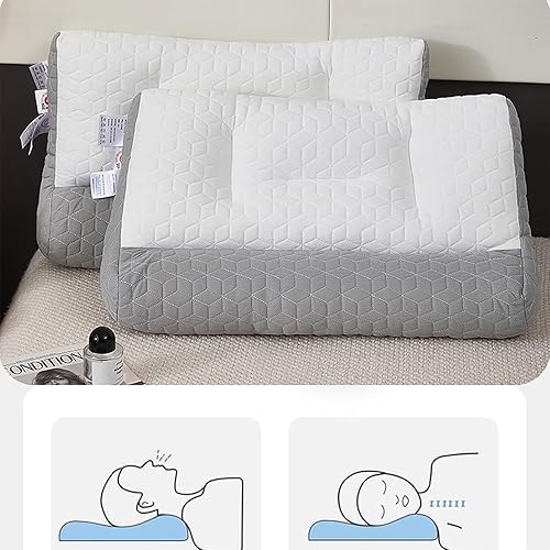 Miniatura 6 de Proease Pillow - Almohada ortopédica para dormir profunda, almohada cervical para el cuello Proease, almohada de tracción Proease, almohada de cama