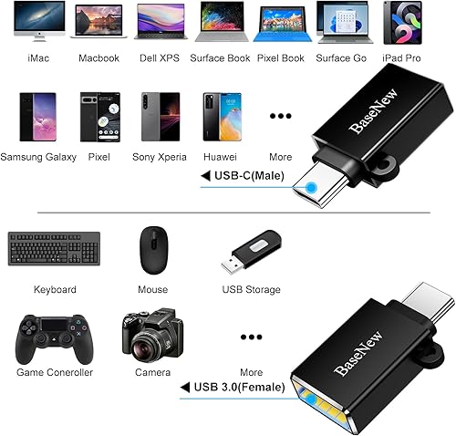 Miniatura 10 de Adaptador USB C a USB adaptador USB C a USB A adaptador USB a USB C adaptador USB C a USB para MacBook Pro 2021 2020 MacBook Air 2022 iMac iPad Pro
