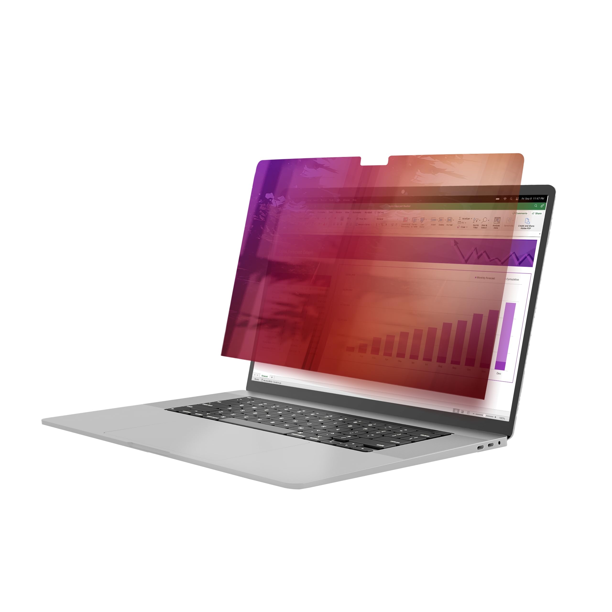 StarTech Filtro Privacy per MacBook Pro 16" Antiriflesso, Opaco/Lucido Oro | Doppia Finitura, Pellicola Protettiva, Rimovibile