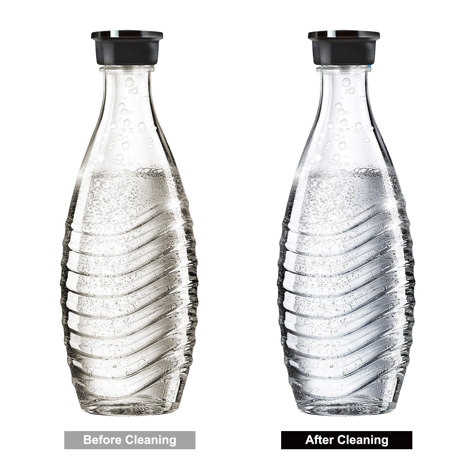 Cepillo Limpiador Botellas Sodastream | 35 Cm | Cerdas Duras Y Esponja Suave | Para Cristal Y Plástico