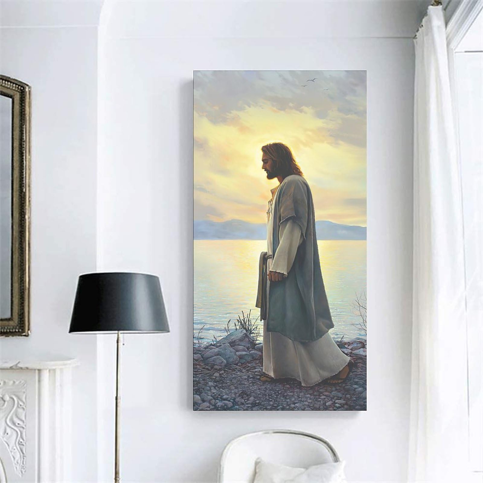 Amazon.com: Greg Olsen - Walk with Me Christ Jesus Poster Canvas