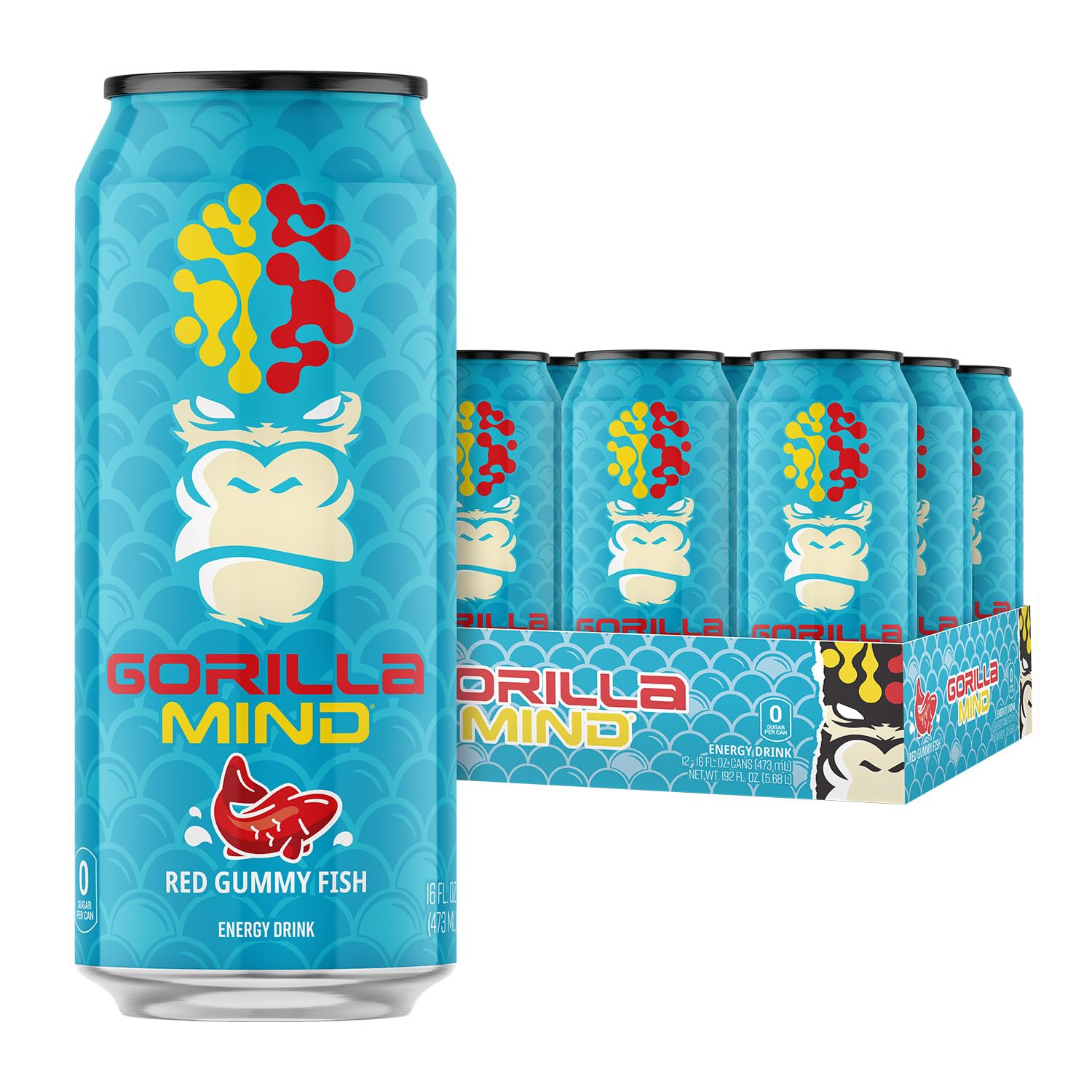 l-carnitine gorilla mind Energy Drink | Unmatched Energy · Amplified Focus | N-Acetyl-L-Tyrosine, Alpha-GPC, 200mg Caffeine, Uridine, Saffron | 0 Sugar Or Artificial Colors Gorilla Mind Gorilla Mode Lightning