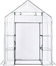 Fkstyle Vinyl House, Household, Greenhouse, Gardening, Assembly Type, Simple, Green Keeper, Dome, Material, 2 Tiers, Small, For Gardening