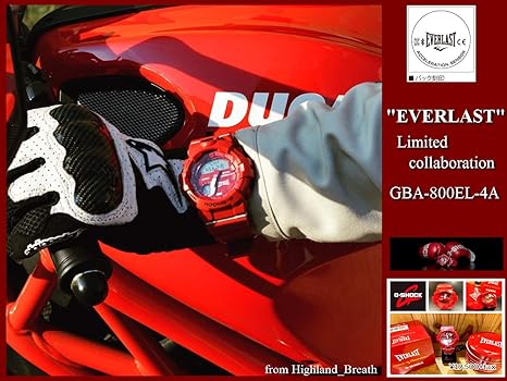 G-SHOCK SQUAD EVERLAST 限定コラボ　クォーツ 腕時計 気分はモハメド・アリ!? G-SHOCKとエバーラストの