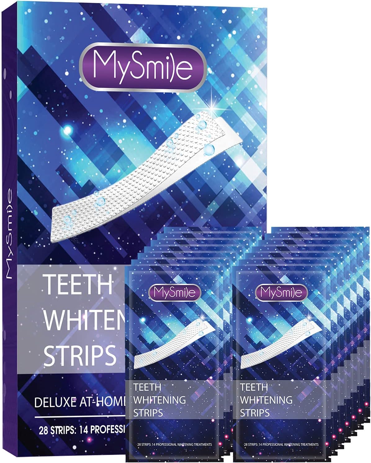 MySmile Teeth Whitening Strips, 28 White Strips Teeth Whitening Kit