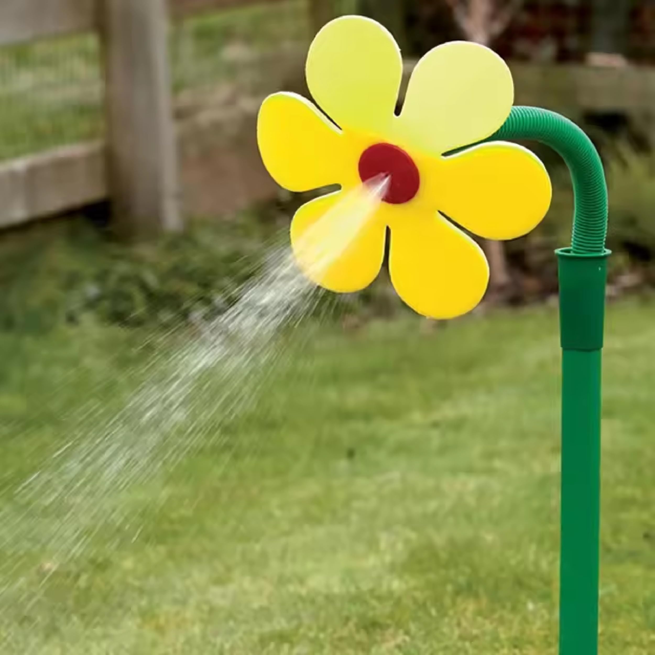 Neustanlo | Rasensprinkler Tanzende Blume | Farbe: Gelb | Bewässerung Sprenger beweglich | der ideale Spaß für den Garten