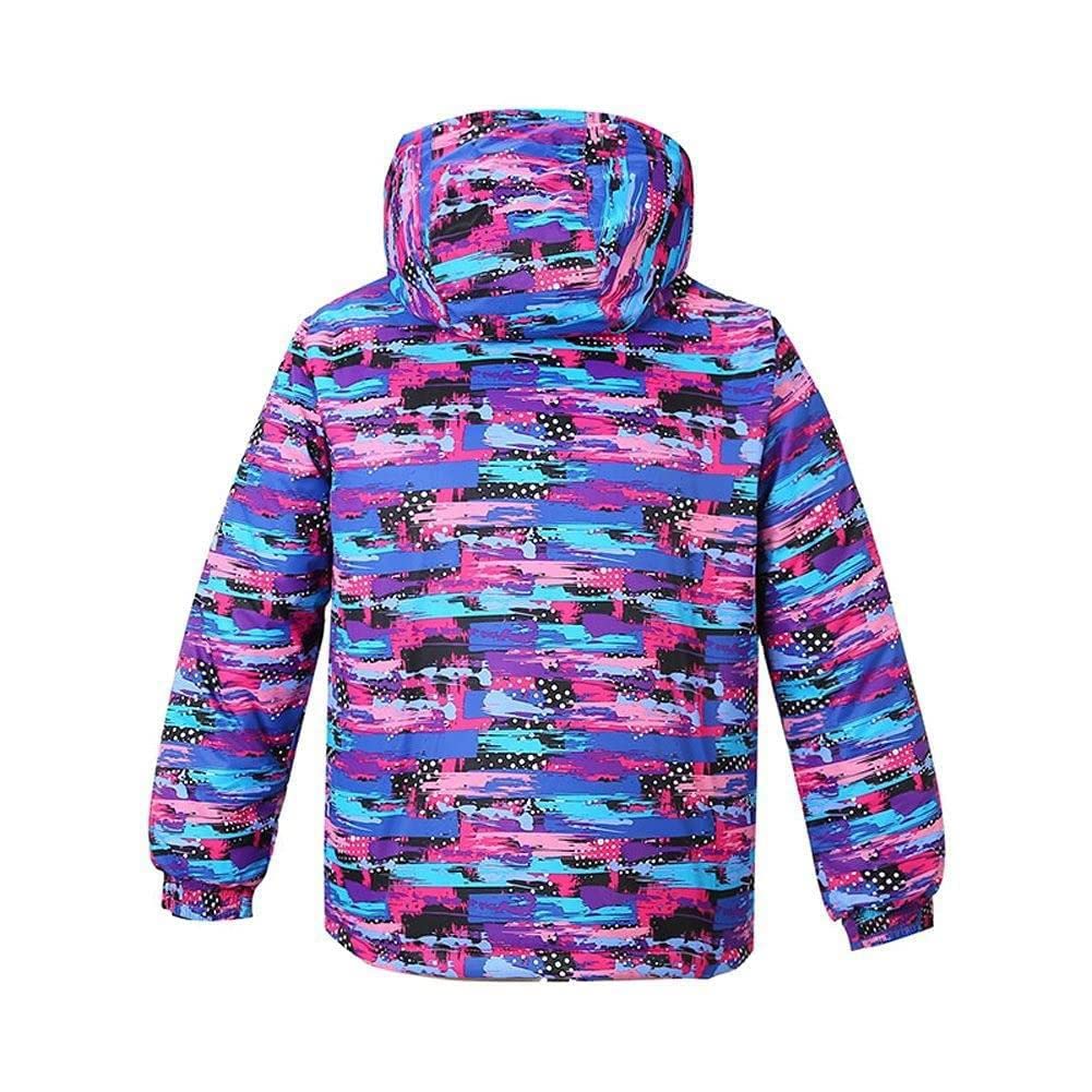 HOTIAN Traje de esquí para niños, traje de esquí para niña, mono de invierno para niños, traje de esquí impermeable, chaqueta de esquí y pantalones de esquí