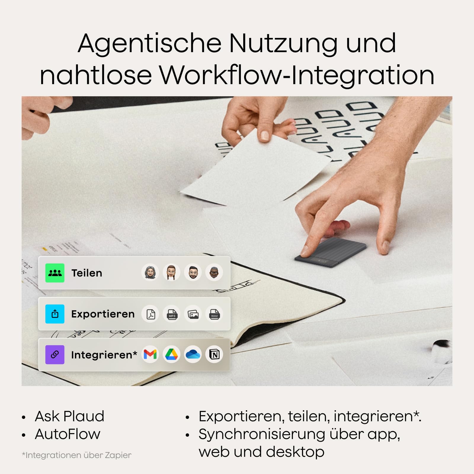Plaud Note Pro KI Digitales Diktiergerät Aufnahmegerät mit KI Schreibfunktion und Zusammenfassen für Profis & Teams
