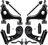 Vista 65 de Detroit Axle - Kit de suspensión delantera RWD de 10 piezas para Chevy GMC Silverado Sierra 1500 1999-2006, 2 brazos de control superior, 2 rótulas