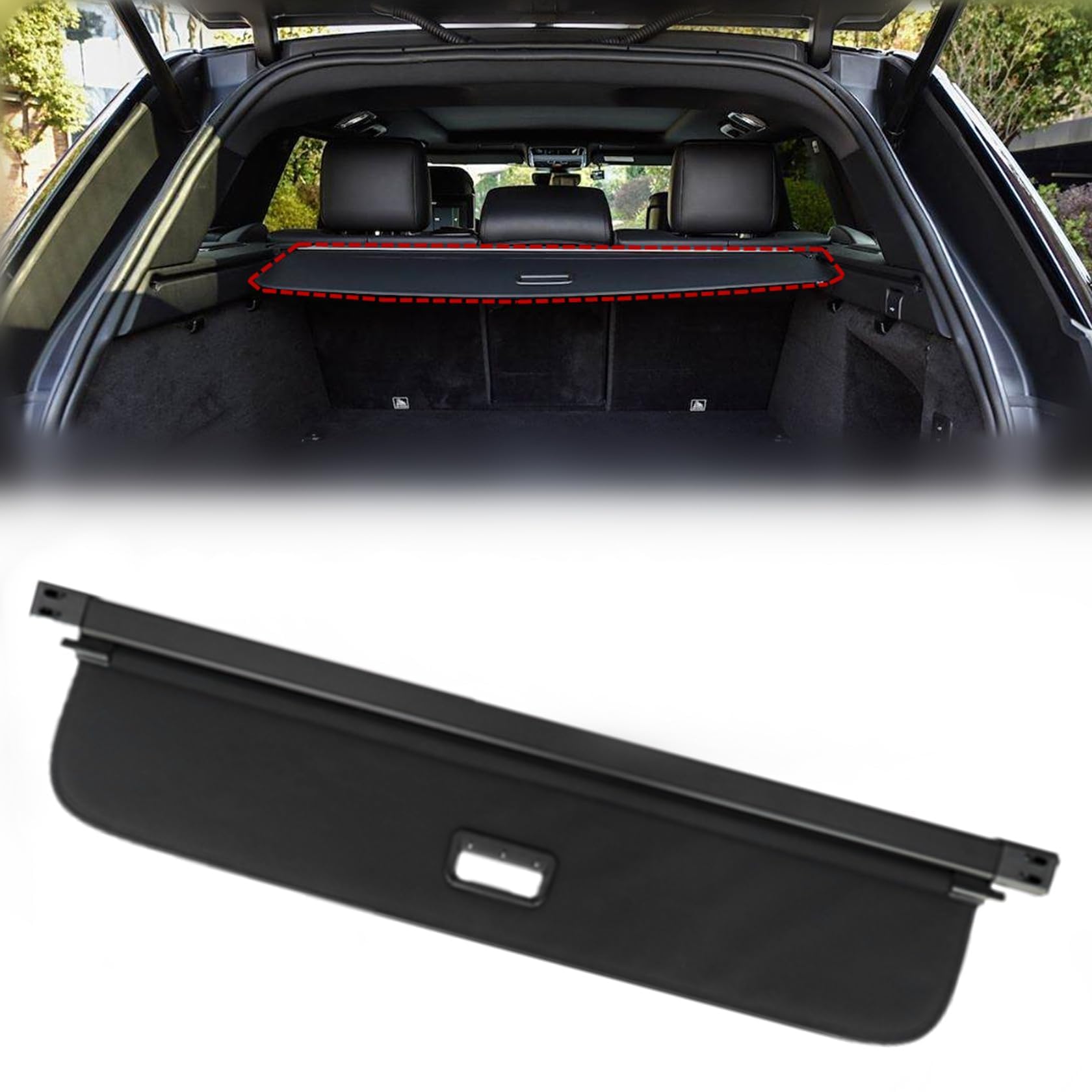 Amazon.com: FZJDSD 1PC Black Cargo Cover Trunk Cover LR117940
