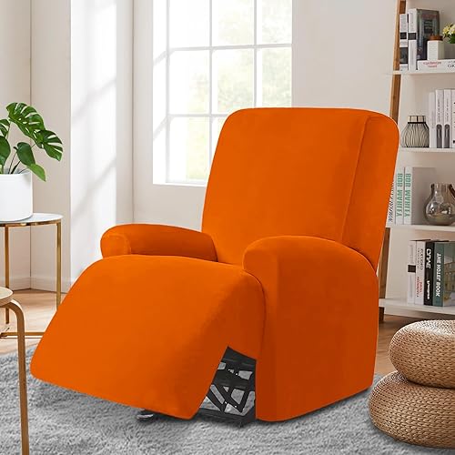 Miniatura 2 de Funda reclinable 100% impermeable de 4 piezas para sillas reclinables grandes, fundas elásticas para sillas reclinables con brazos, protector de