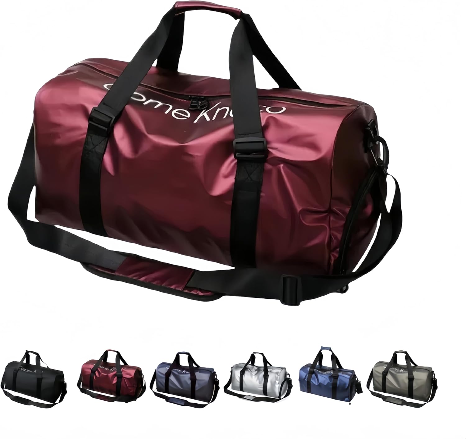 Antomoreal Sports Gym Bag Men and Women,Dry Wet Separated Sport Bag with Shoe Compartment for Sports,Yoga,Travel,Swim,Beach,Camping and Weekender (Red)