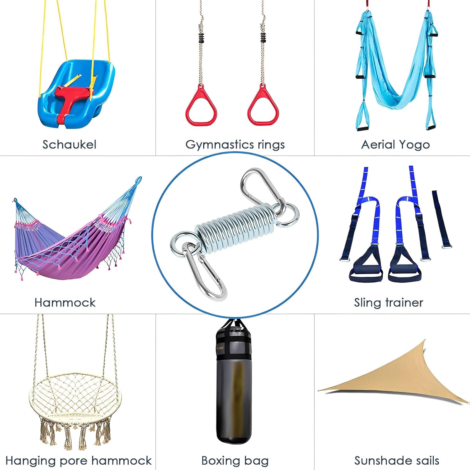 Solid Punching Bag Hanger Set Punching Bag Wall Mount for Gym Swing Tough Bags Wall Mount Set for Hammock