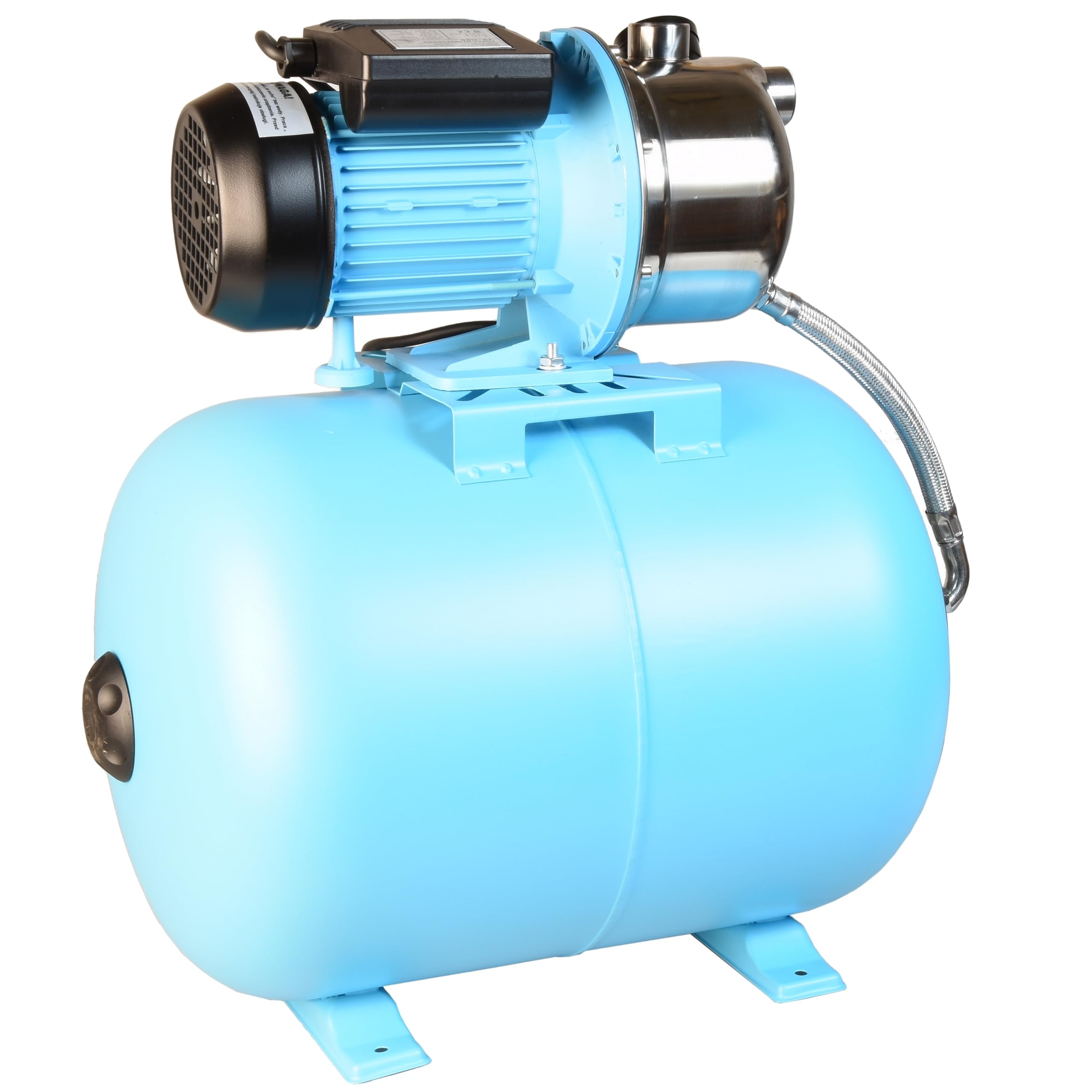 Hydrofor do Wody 50L ZESTAW HYDROFOROWY Pompa Hydroforowa INOX JX 1100 (1100 W, 3600 l/h, max. podnoszenie 50 m) Zbiornik Przeponowy 50 L Osprzęt WYDAJNY
