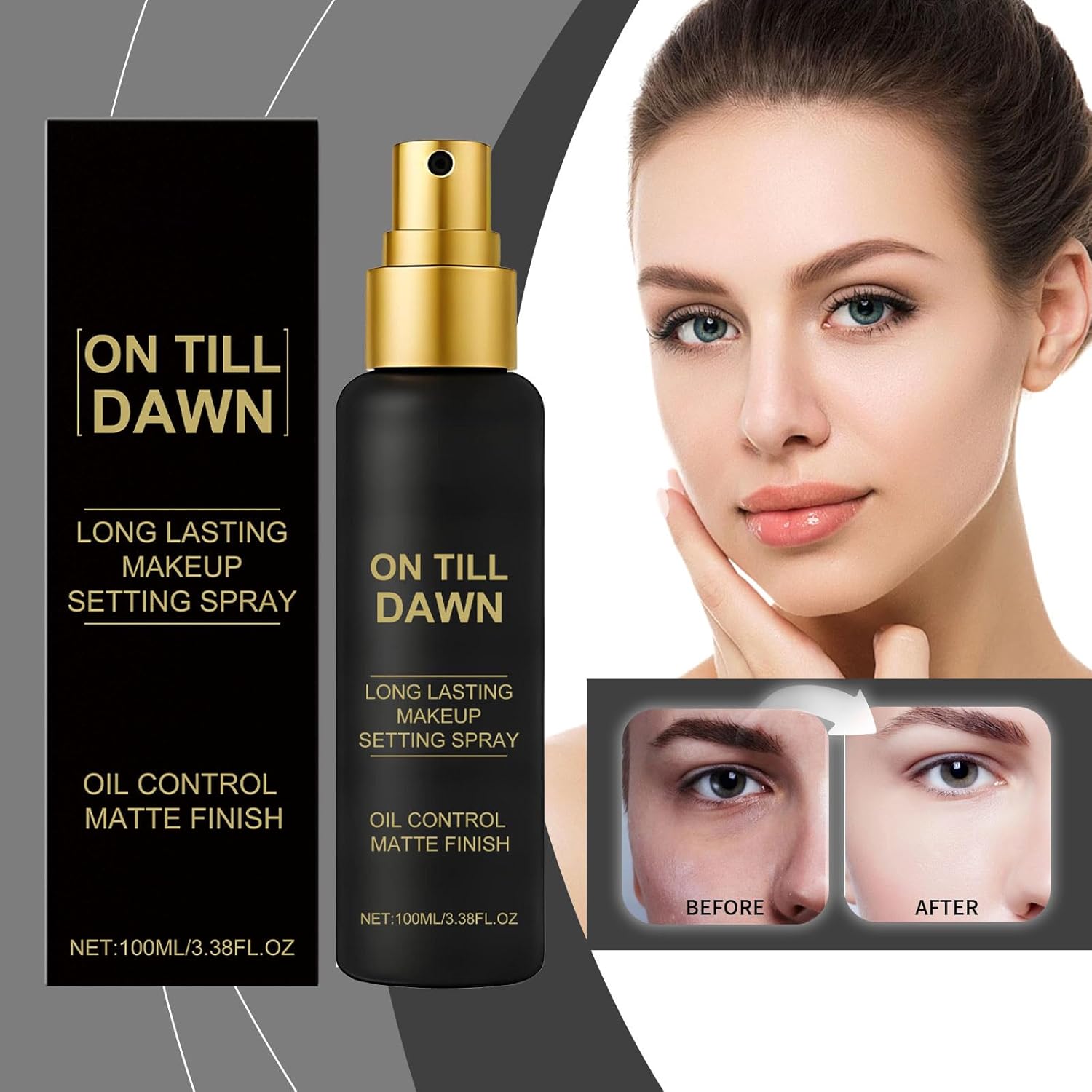 Make Up Setting Spray, Matte Finish Setting Spray for Makeup, Long Lasting, Natural Finish, Smudge Proof, Hydrating Face Mist for All Day Wear (100ML) - Image 3