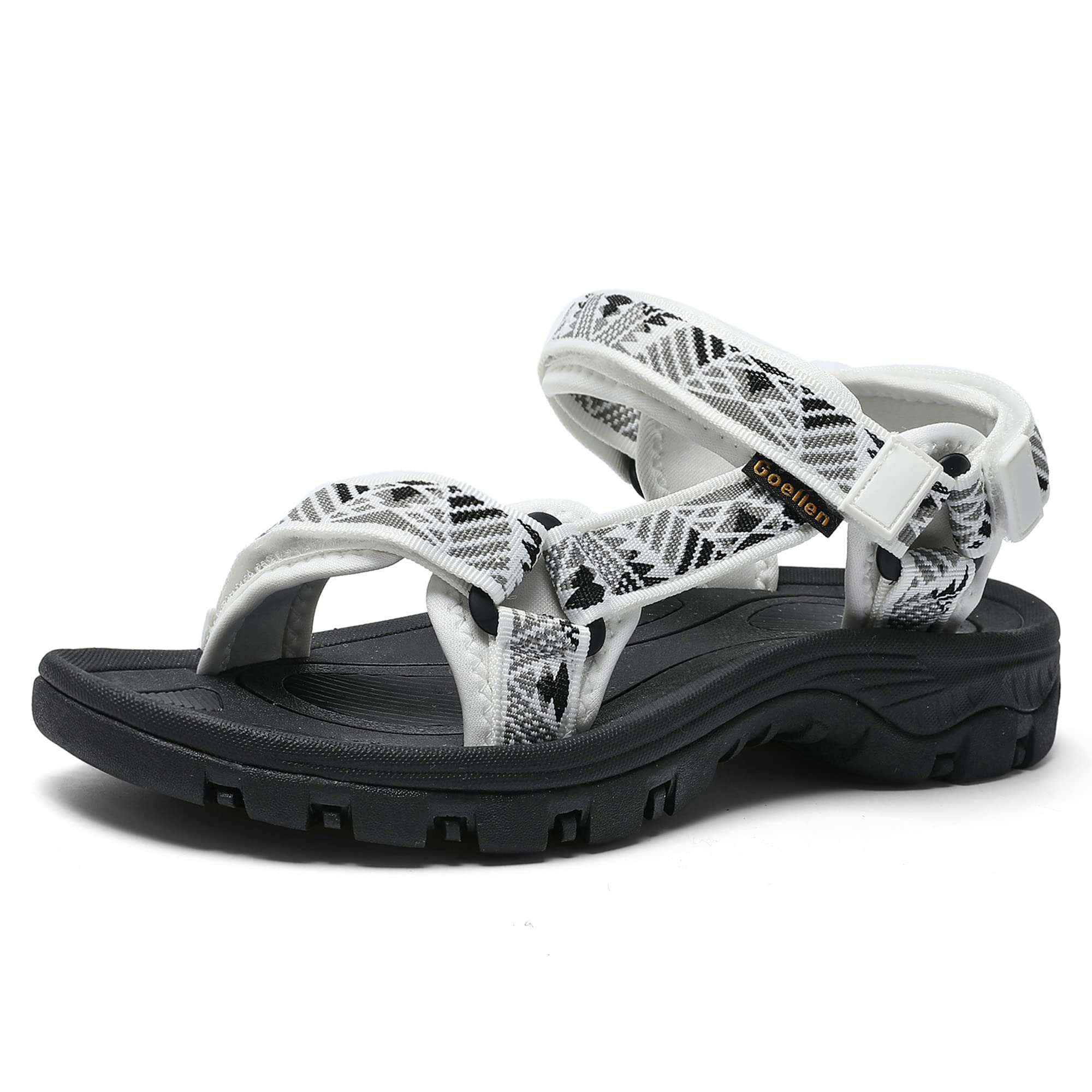 Women's Hiking Sport Sandals Water Outdoor Athletic Shoes With Arch Support Adjustable Velcro Beach Shoes