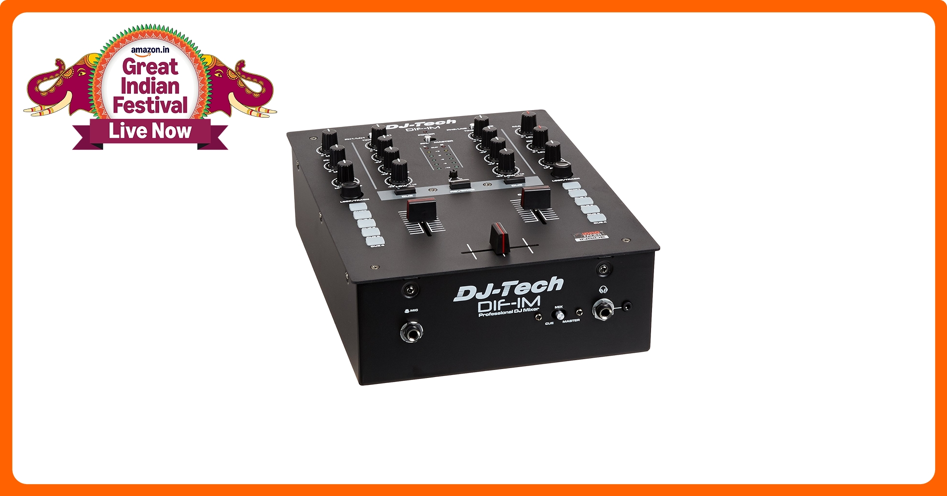 MJ DJ 機材　DJミキサー　DJ−Tech DIF−1M DJ Tech DIF-1M DJ Mixer with Innofader, Filter and MIDI