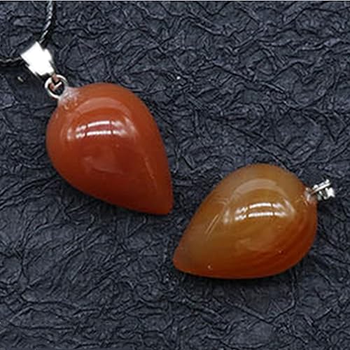 Miniatura 9 de Collar de cristal de cornalina real para mujer, piedras preciosas en bruto y curativas para los chakras, dije con auténtico cristal rojo joya de