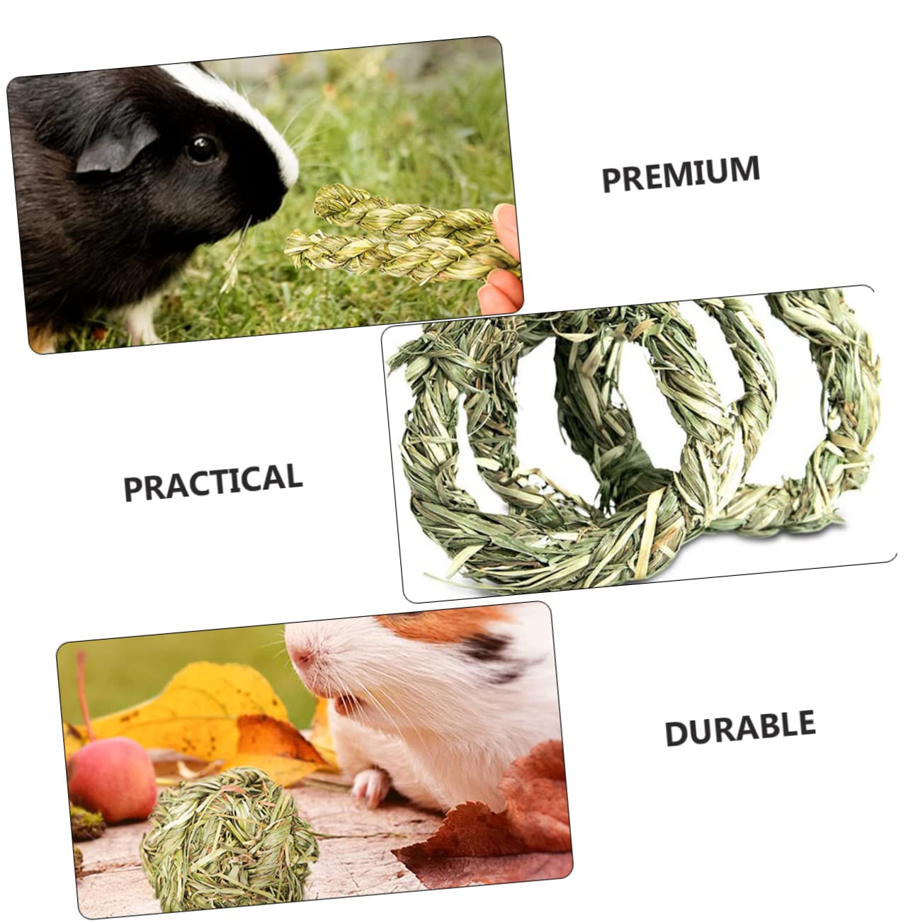 Angoily 18pièces Jouets à Mâcher pour Cobayes Chinchillas Et Petits Animaux Accessoires De Jeu Molar pour Rongeurs