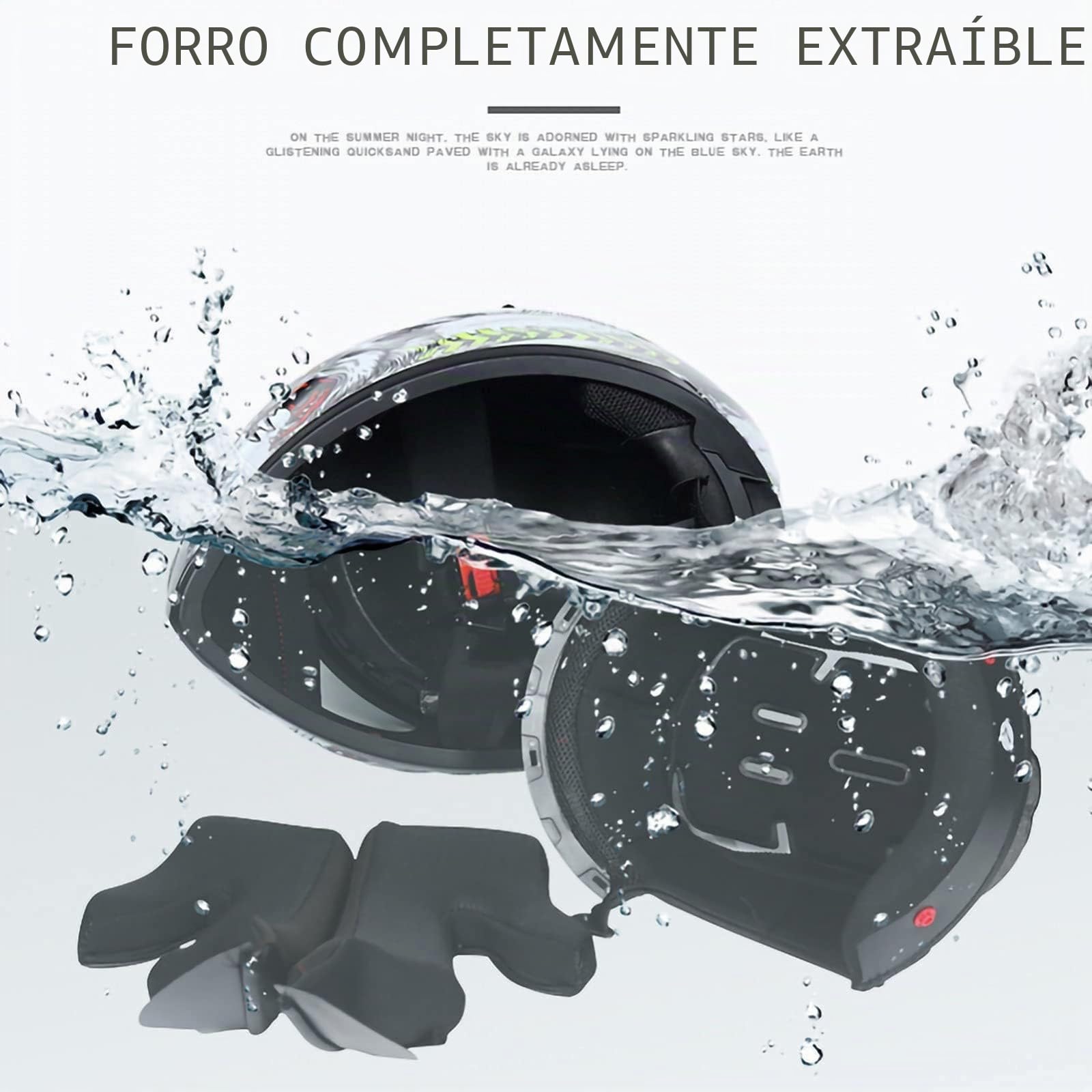 Integrado Casco De Moto Modular con Doble Visera Cascos De Motocicleta Abierto Homologado ECE Racing Crash Helmet Casco Moto Integral para Adultos Mujeres C,S