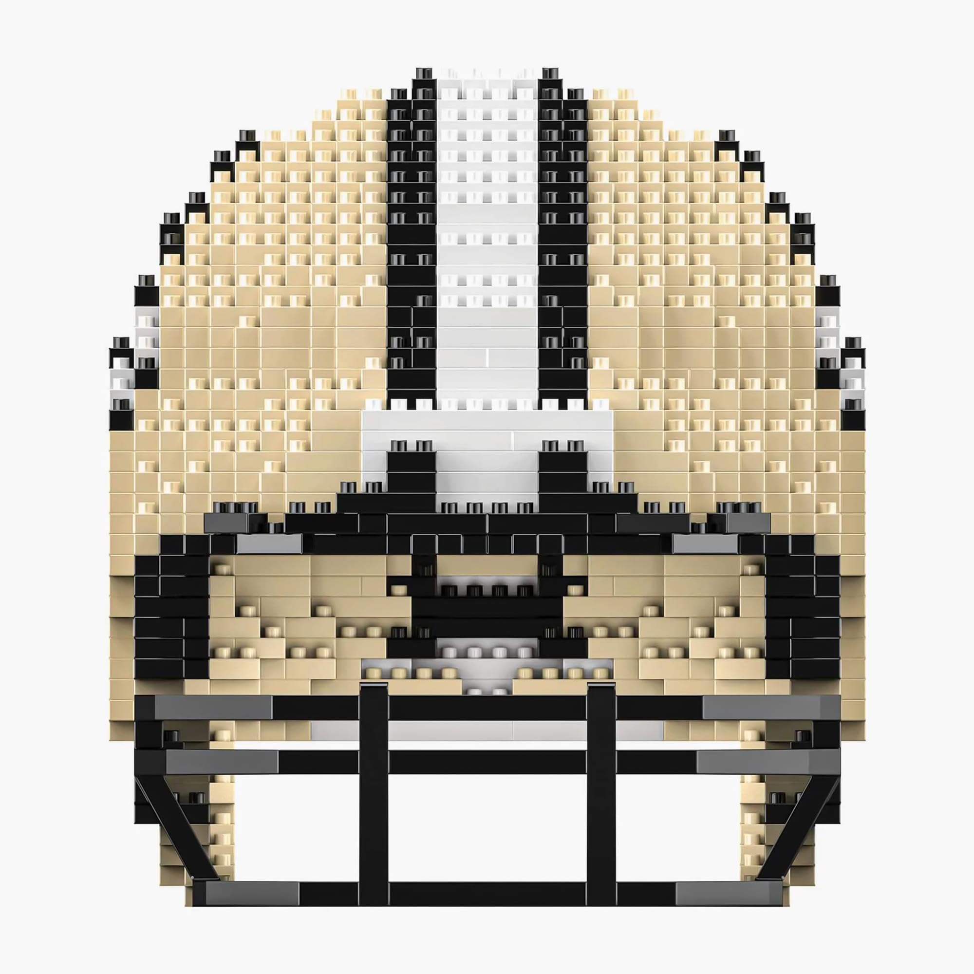 FOCO New Orleans Saints NFL 3D BRXLZ Puzzle Replika Kask Seti, tek