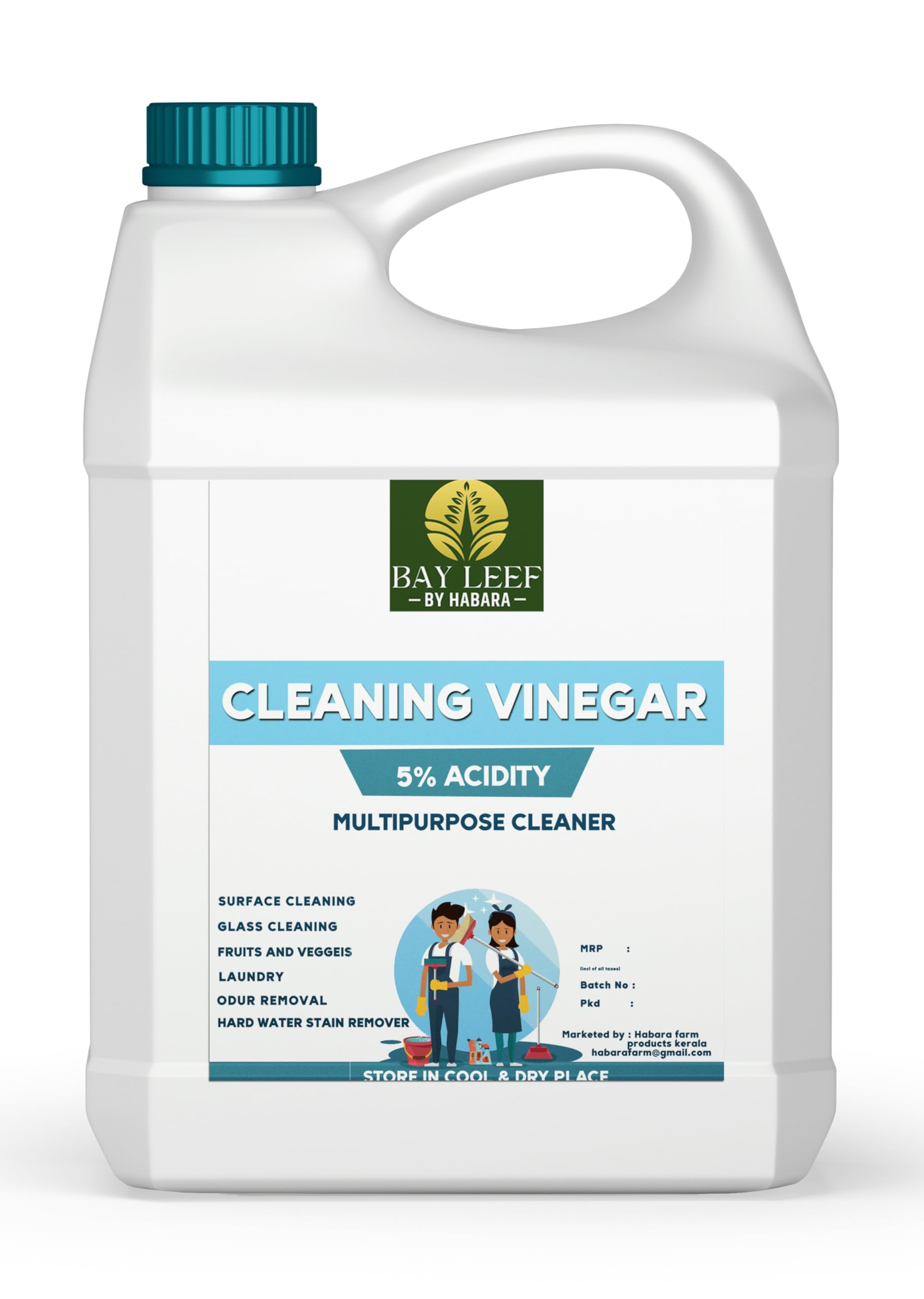 Bay leef Cleaning Vinegar 5% Acidity 5L | Distilled White Vinegar for Cleaning Bathroom, Kitchen, Floor & Clothes | Multi Purpose White Vinegar Cleaner | Hard Water Stain Remover-image-29