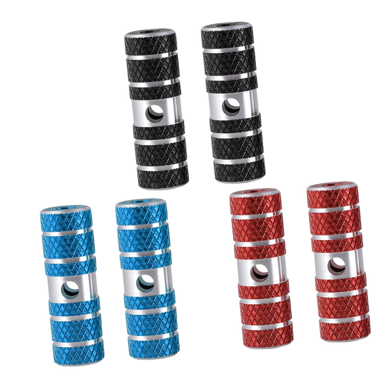 Mipcase Alloy Bike Cylinder Seat Axle Pegs Red Footpeg for Mountain Road Bikes