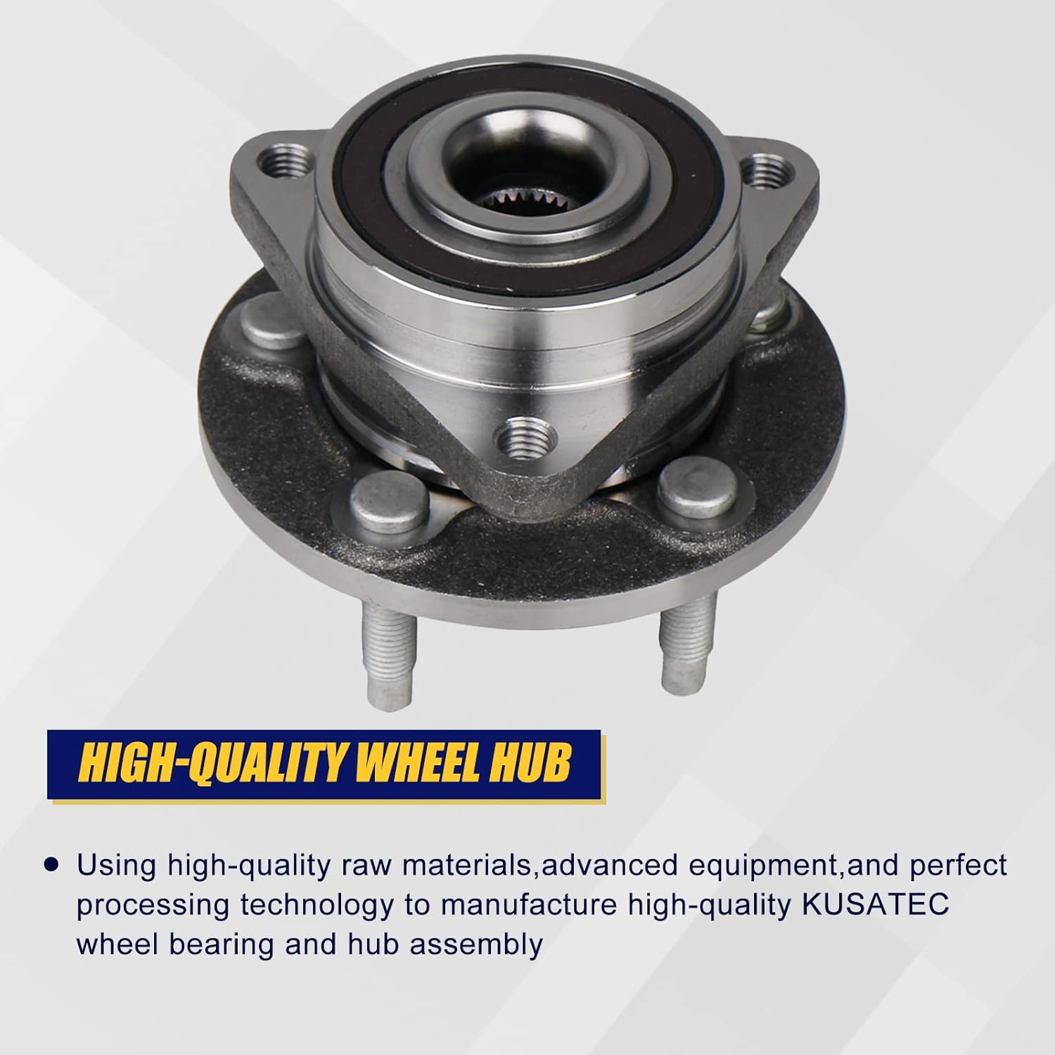 KUSATEC 513315 Front 2pcs Wheel Bearing and Hub Assembly Compatible with Chevrolet Cruze 2011 2012 2013 2014 2015, Limited 2016, 5 Lug Bolts w/ABS - Image 3