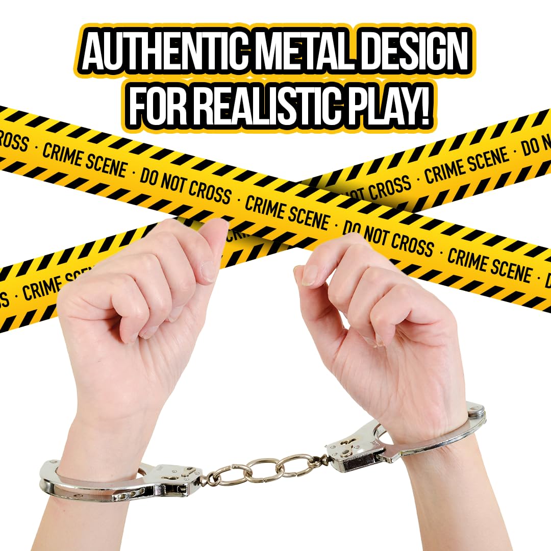 Accesorios para disfraz , esposas de metal 3
