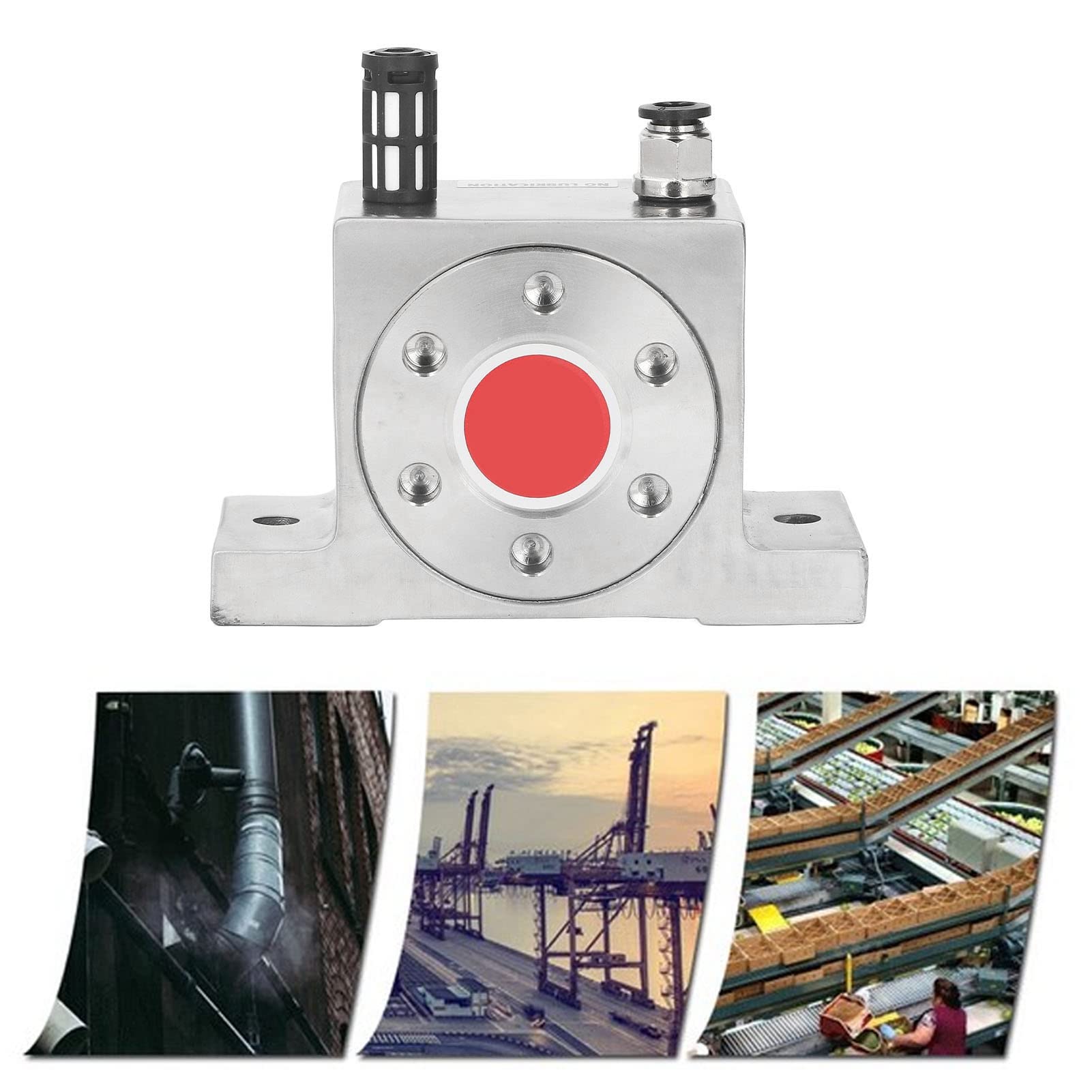 Vibratore Pneumatico a Turbina con Oscillatore in Acciaio Inossidabile - Filettatura G1/4 Ingresso e Uscita - Alta Potenza e Efficienza per Vibrazione della Turbina Resistente e affidabile
