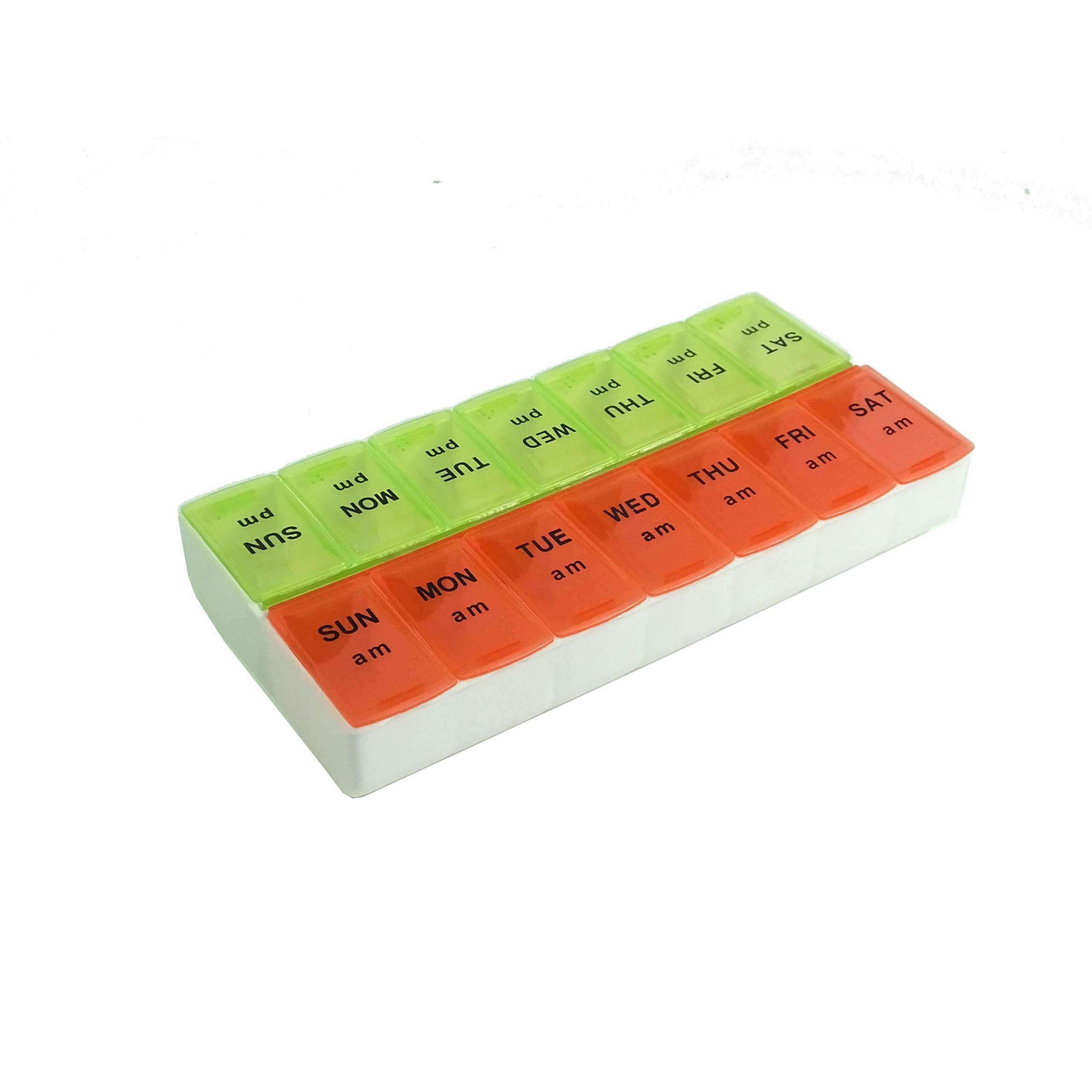 Ezyfit Pill Medicine Organizer Reminder Storage Box with Snap Lids 7-day AM/PM Larger Compartments for Bigger Pills, Weekly Medicine Organizer Twice a Day, Weekly Day and Night Pill Case (Pack of 1)-image-47