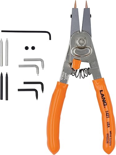 Lang Tools 1421 Alicates de anillo de retención de interruptor rápido interno/externo
