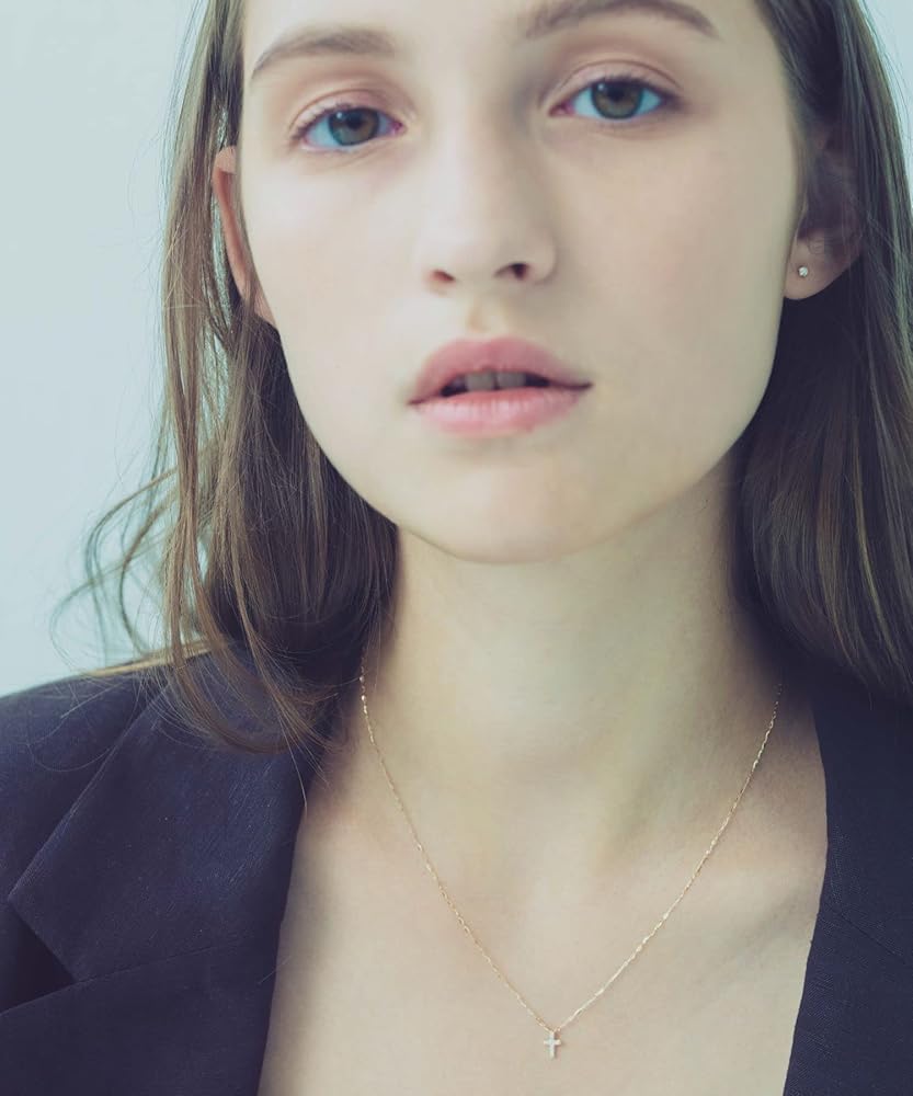 Amazon | (エテ) ete K10YG レイヤー クロス ネックレス 761674