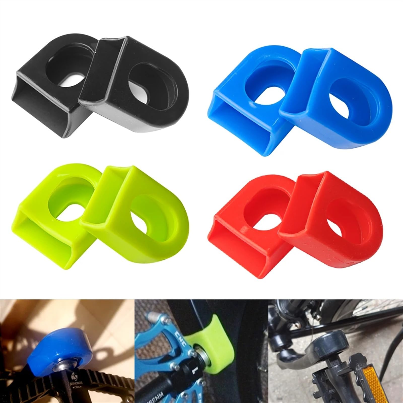 SENHE Fahrrad Silikon Kurbel Abdeckung Schutz Silikon Hülse Pedal Kurbel Schutzhülle Mountain Road Bike Radfahren MTB Zubehör (Color : H-20mm) Sport & Freizeit