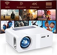 Vista 1 de Native - Proyector Bluetooth WiFi 1080P 5G, proyector de película portátil para exteriores de 1200ANSI, compatible con 4K, proyector de video