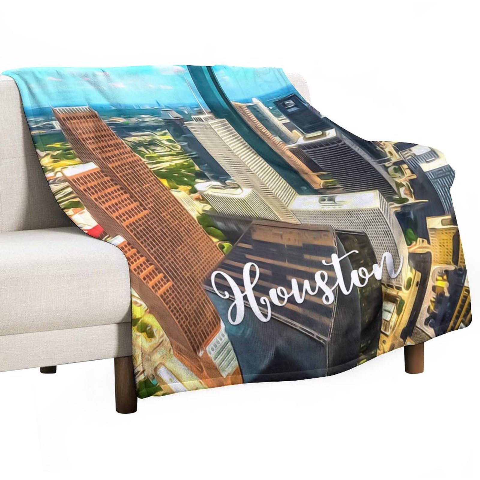 Couverture polaire motif Texas pour vos soirées canapé et camping
