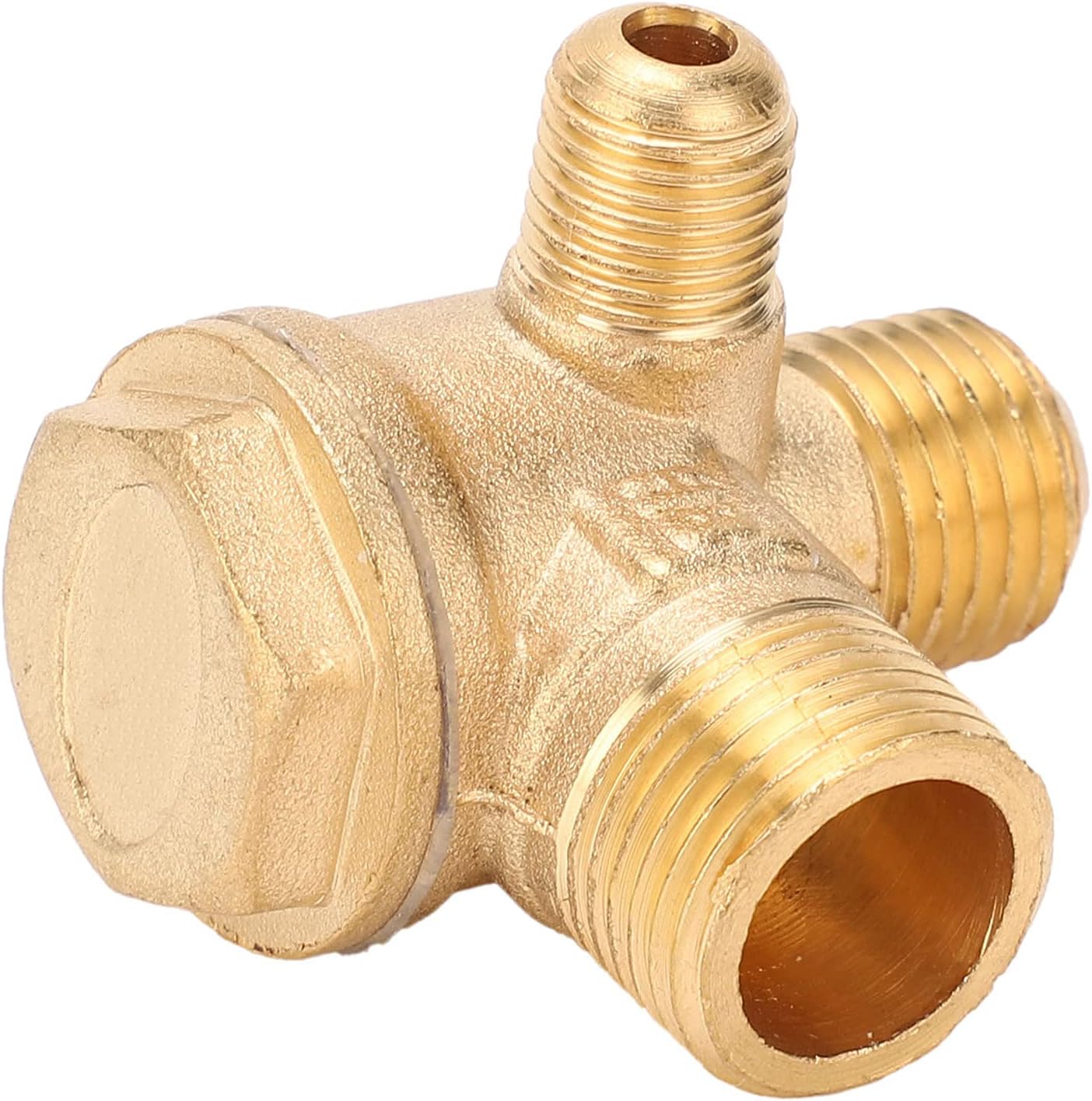3 Wege Messing Luftkompressor Rückschlagventil 20x14x10 mm Außengewinde 3 Wege Messing Luftkompressor Rückschlagventil 20x14x10 mm Außengewinde