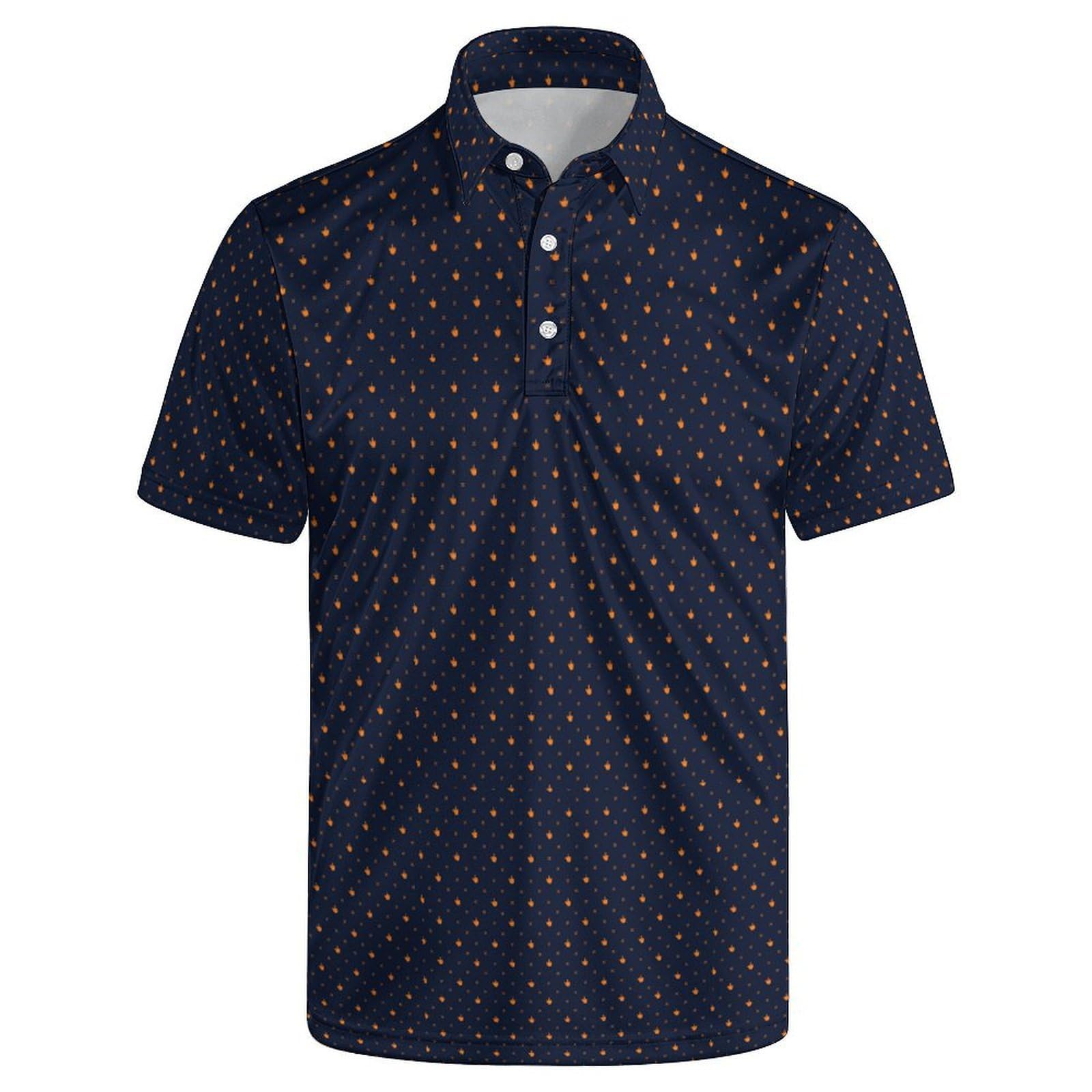 Mens Funny Golf Polo Shirts Short Sleeve Quick Dry Polo Shirts