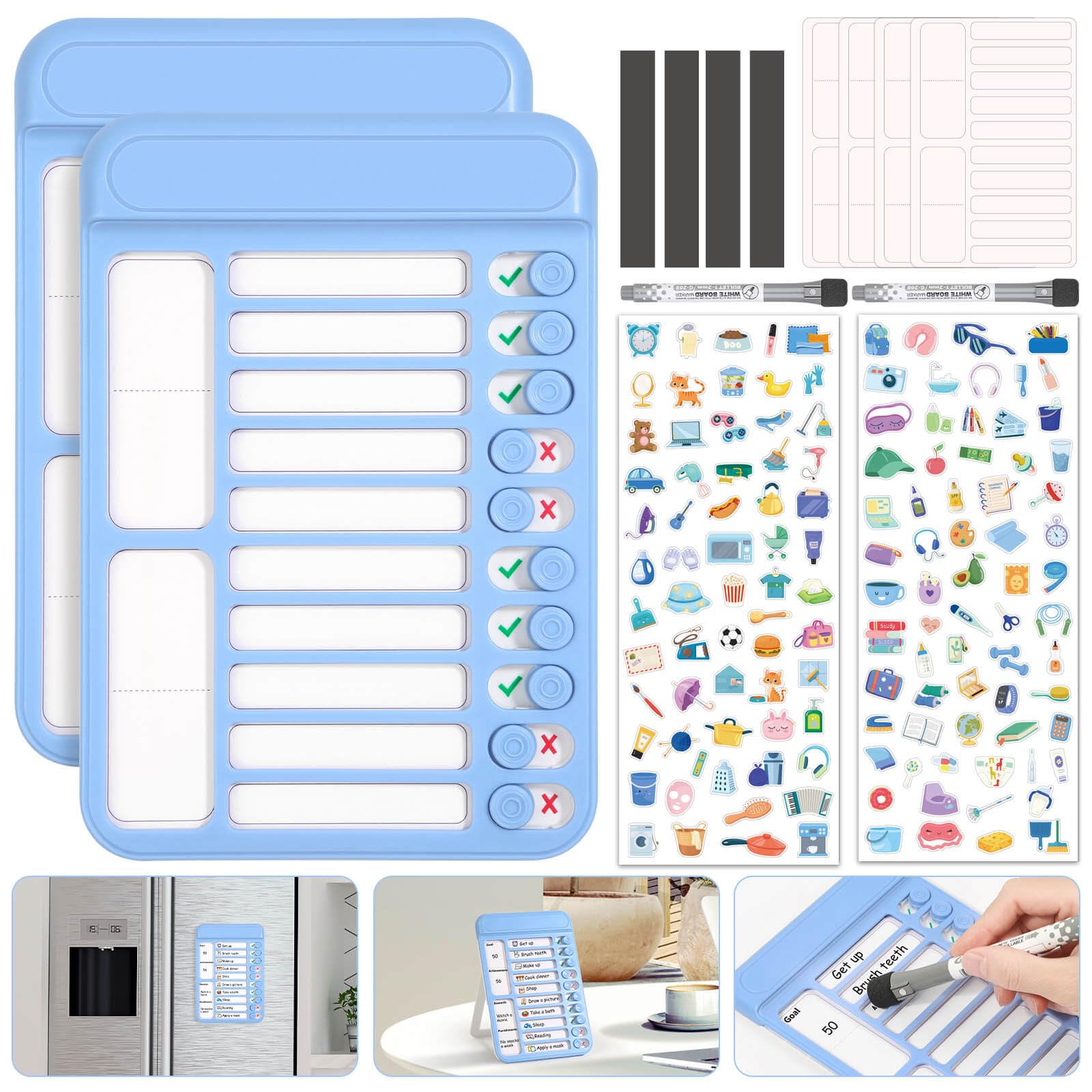 WQYWWLFR Chore Chart For Kids Dry Erase Board ADHD Tools