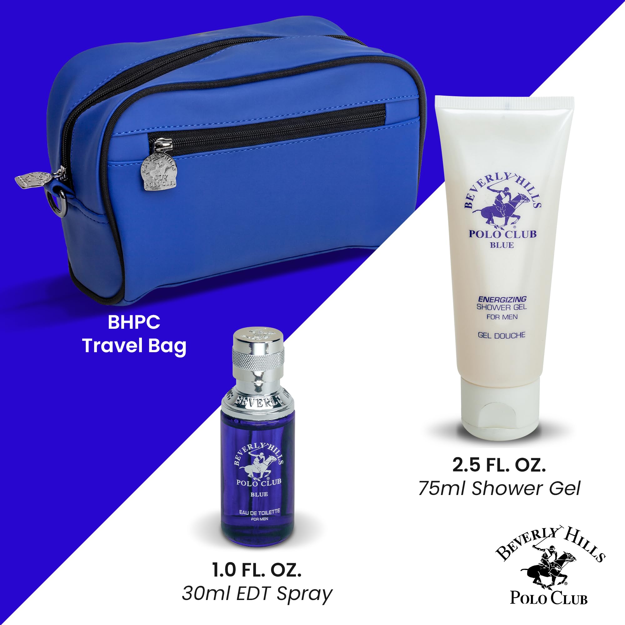 Amazon.com : Beverly Hills Polo Club Blue Men's Luxury Fragrance